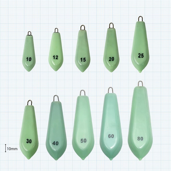 ケイムラ夜光シンカー六角